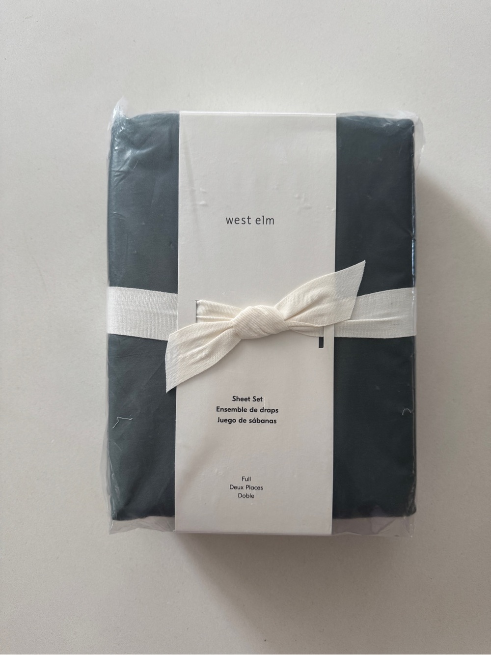 NEW West Elm FULL Size Silky TENCEL™ Sheet Set,  Stormy Blue